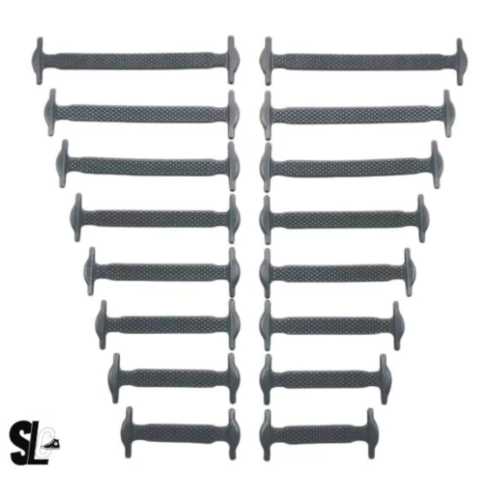 LACCI PER SCARPE IN SILICONE – grigio - immagine 2