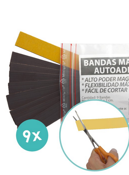 9 BANDE MAGNETICHE ADESIVE - immagine 3