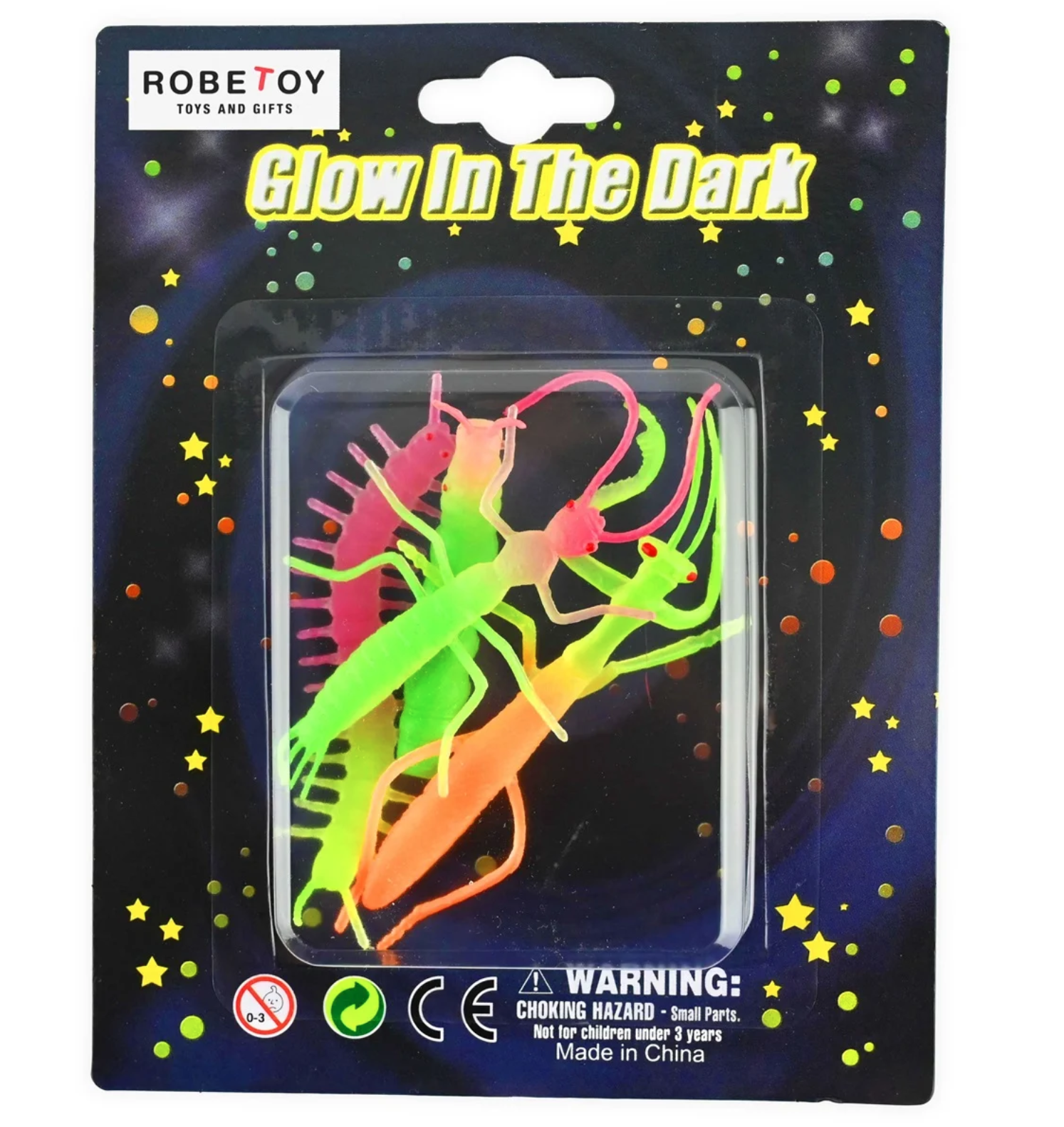 SET 4 INSETTI GLOW IN THE DARK