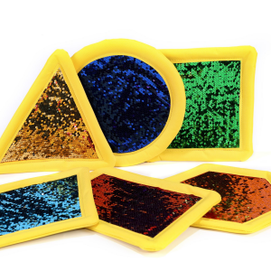 SET DI 6 FORME CON PAILLETTES GIRABRILLA