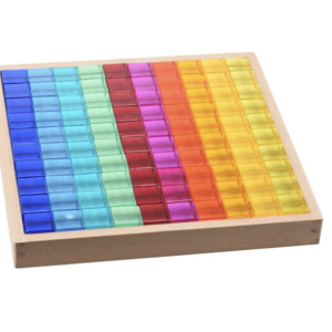 SET 100 CUBI TRASLUCIDI IN ACRILICO