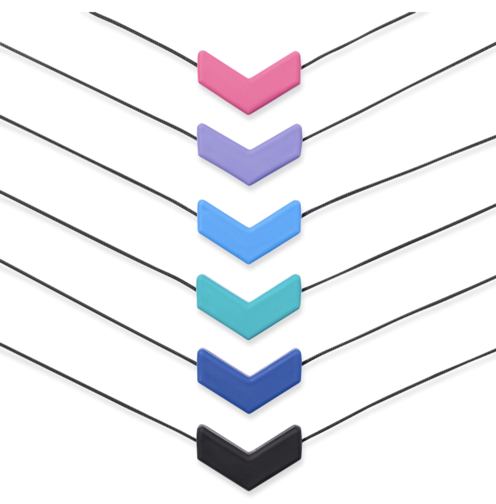 CIONDOLO MASTICABILE CHEVRON TURCHESE- Durezza STANDARD - immagine 3