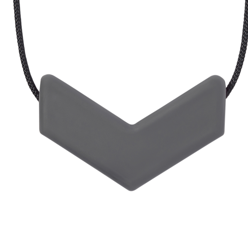 CIONDOLO MASTICABILE CHEVRON GRIGIO SCURO- Durezza XXT