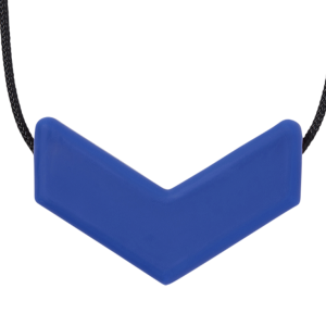 CIONDOLO MASTICABILE CHEVRON BLU SCURO- Durezza SOFT