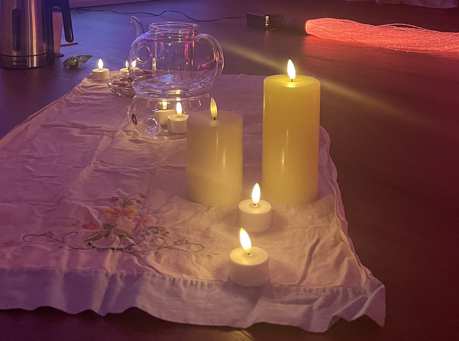 CANDELA REALISTICA LED IN VERA CERA – 15CM - immagine 3