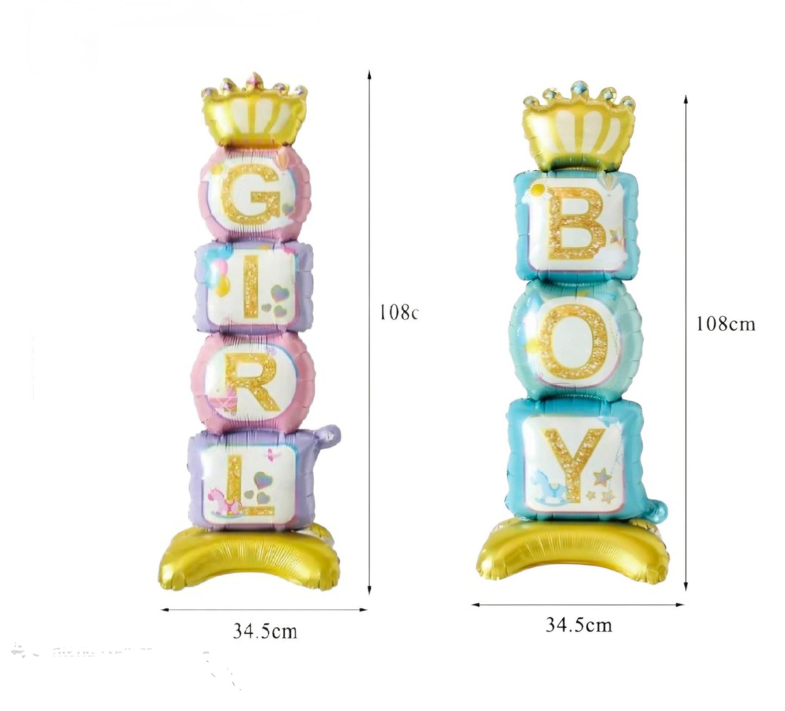 Palloncino Mylar Nascita/Battesimo - immagine 2