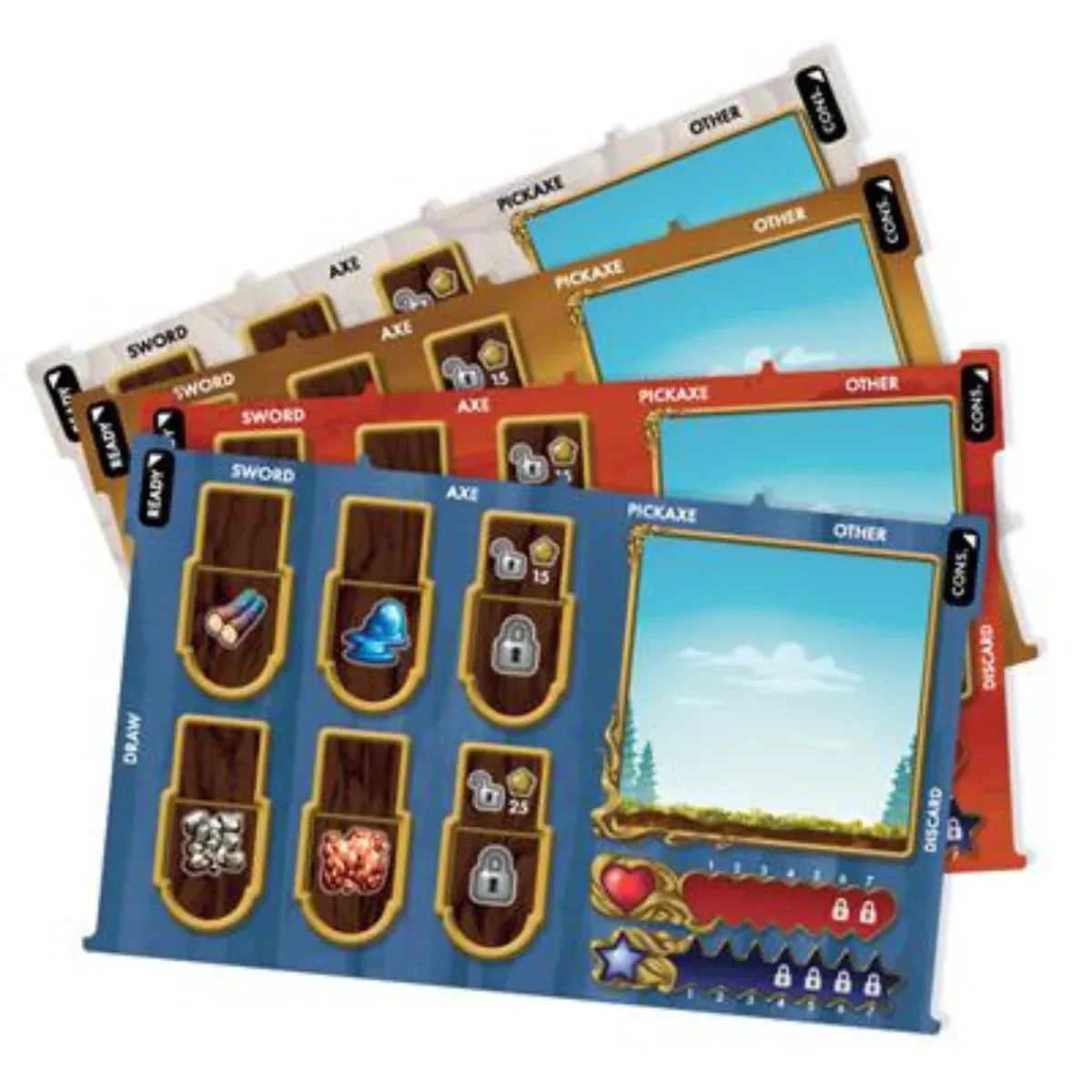Terraria: The Board Game - Deluxe Player Mat Pack - immagine 3