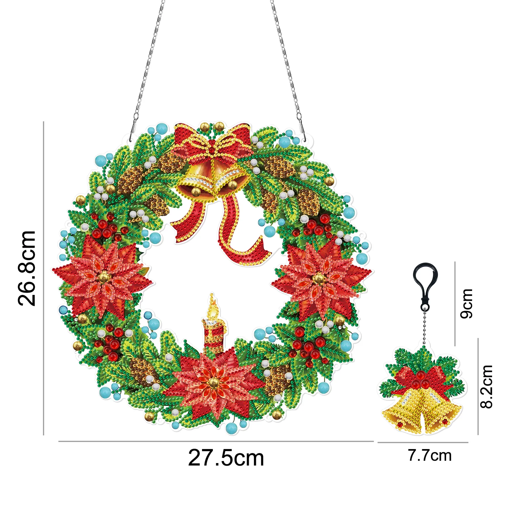Diamond Painting Christmas Bells - immagine 3