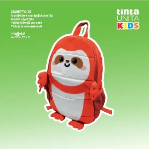 Zainetto 3D in poliestere Tinta Unita Kids