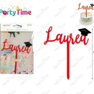 Topper LAUREA per Decorazione Torta