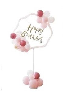 STRUTTURA Con PALLONCINI “HAPPY BIRTHDAY”