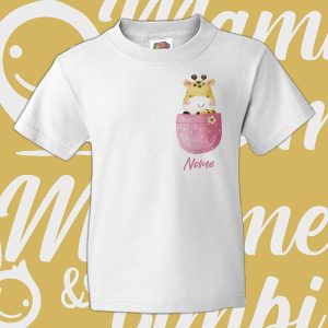 T-Shirt taschino bambino/a PERSONALIZZABILE
