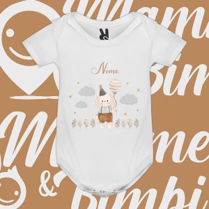 Body Neonato Bunny Balloon PERSONALIZZABILE