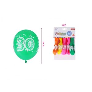 Busta Palloncini in Lattice 30 Anni