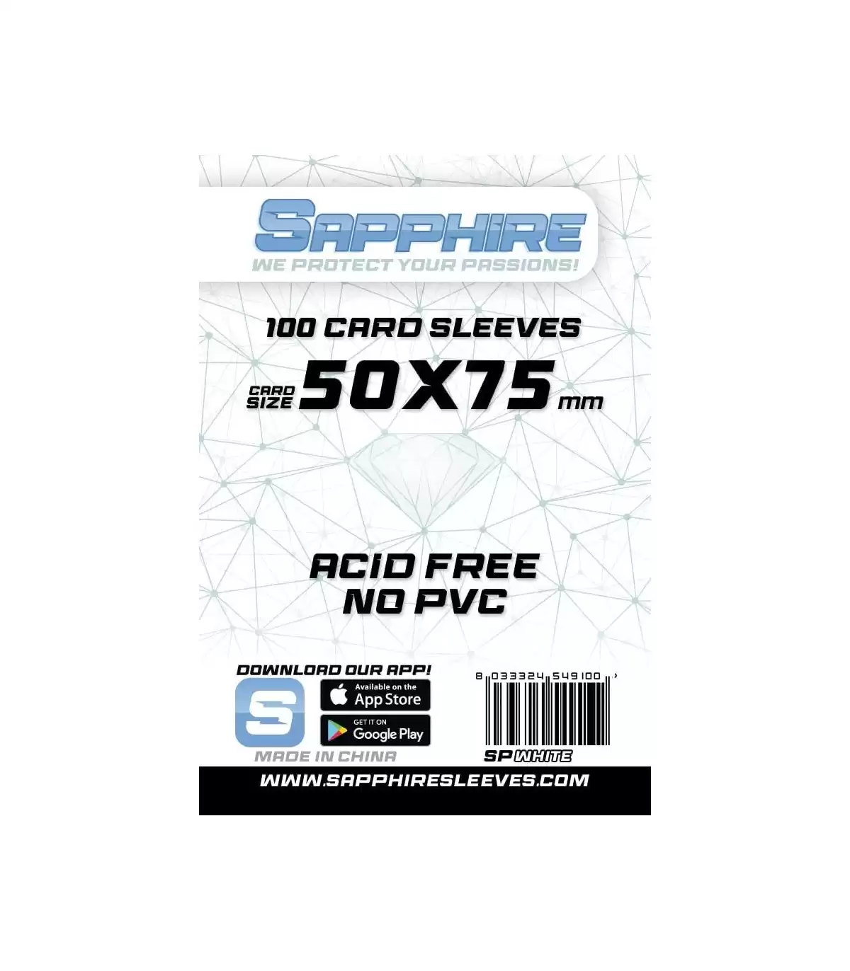 100 Bustine Sapphire White (50x75) - immagine 2