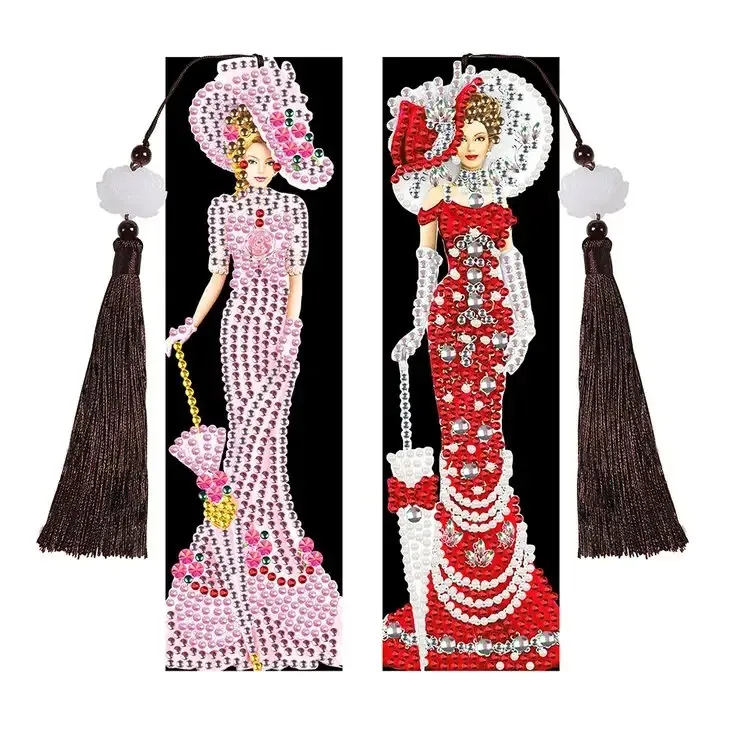 Diamond painting Segnalibri Dame Rosse - immagine 2