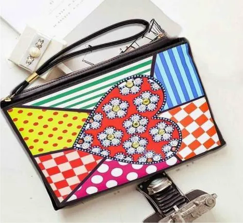 Diamond Painting pochette Cuore Patchwork