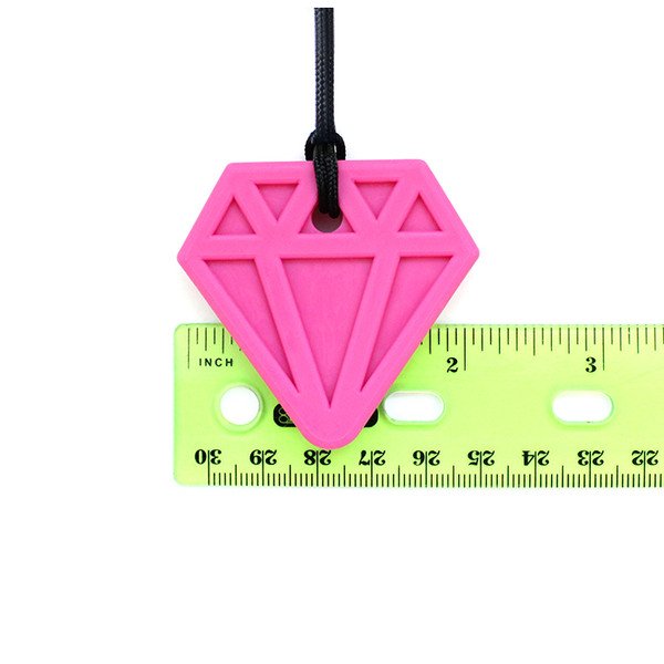 CIONDOLO MASTICABILE DIAMANTE VERDE ACQUA – Consistenza MEDIA - immagine 3