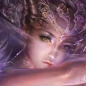 Diamond painting dama velata