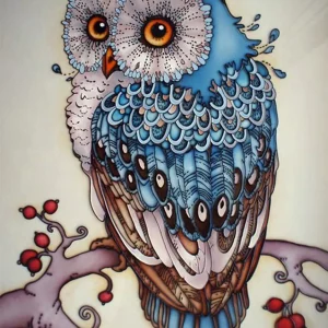 Diamond painting il gufo