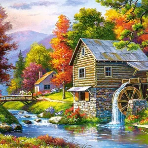 Diamond painting Il mulino