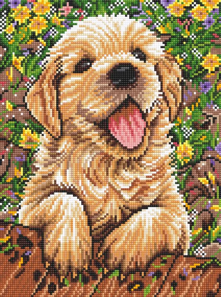 Diamond painting Happy Dog - immagine 3