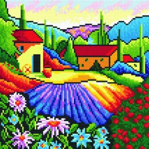 Diamond painting Paesaggio Provenzale
