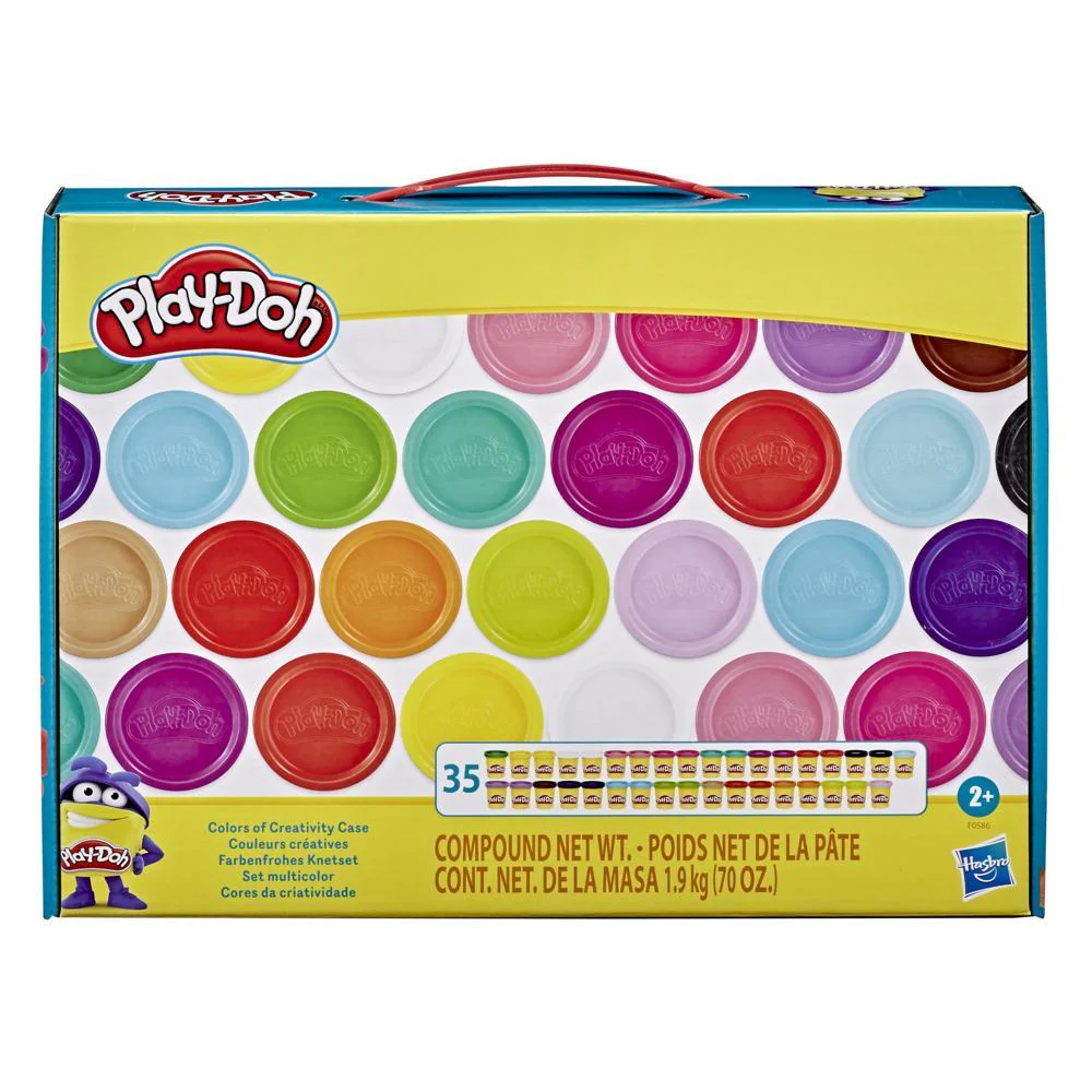 Playdoh confezione 35 minivasetti colori assortiti (tot. 1,9 Kg) - immagine 2