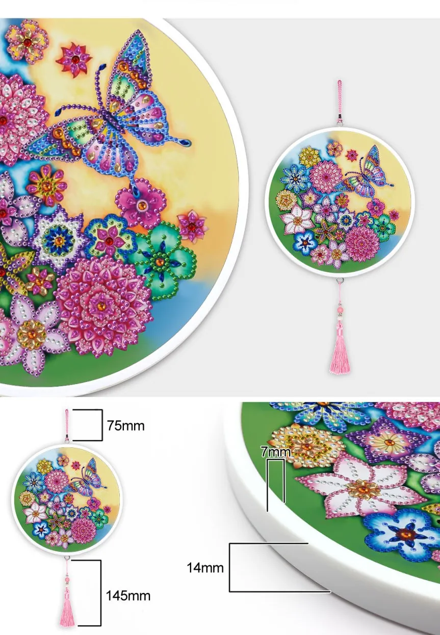 Diamond Painting Farfalla sui fiori - immagine 3