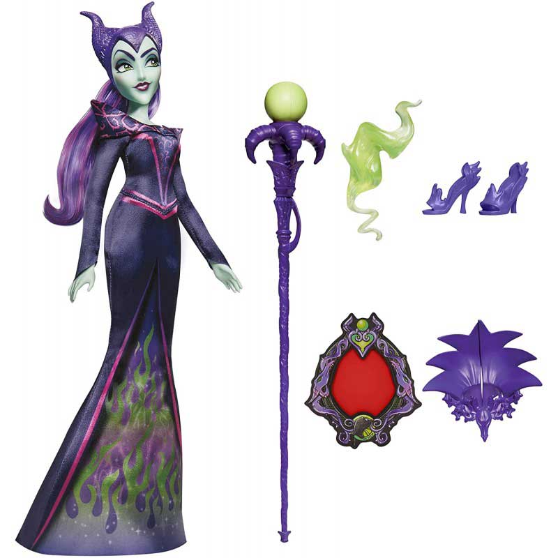 Disney Princess Villains Malefica - Bambola con accessori e vestiti rimovibili - immagine 2