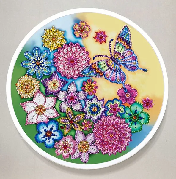 Diamond Painting Farfalla sui fiori