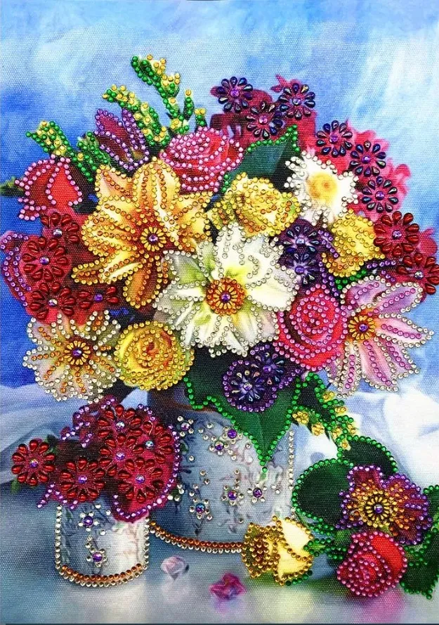 Diamond Painting Vaso Fiori - immagine 2