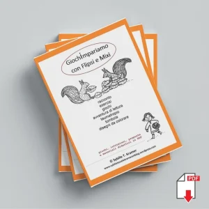 Giochimpariamo con Flipsi e Mixi. Raccolta di giochi e materiali didattici. Formato pdf, età 4-10.