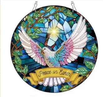 Diamond Painting Ghirlanda Colomba