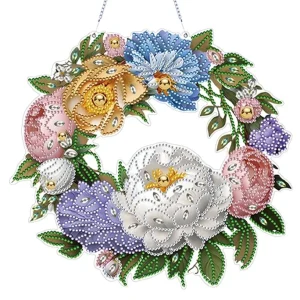 Diamond Painting Ghirlanda Peonie
