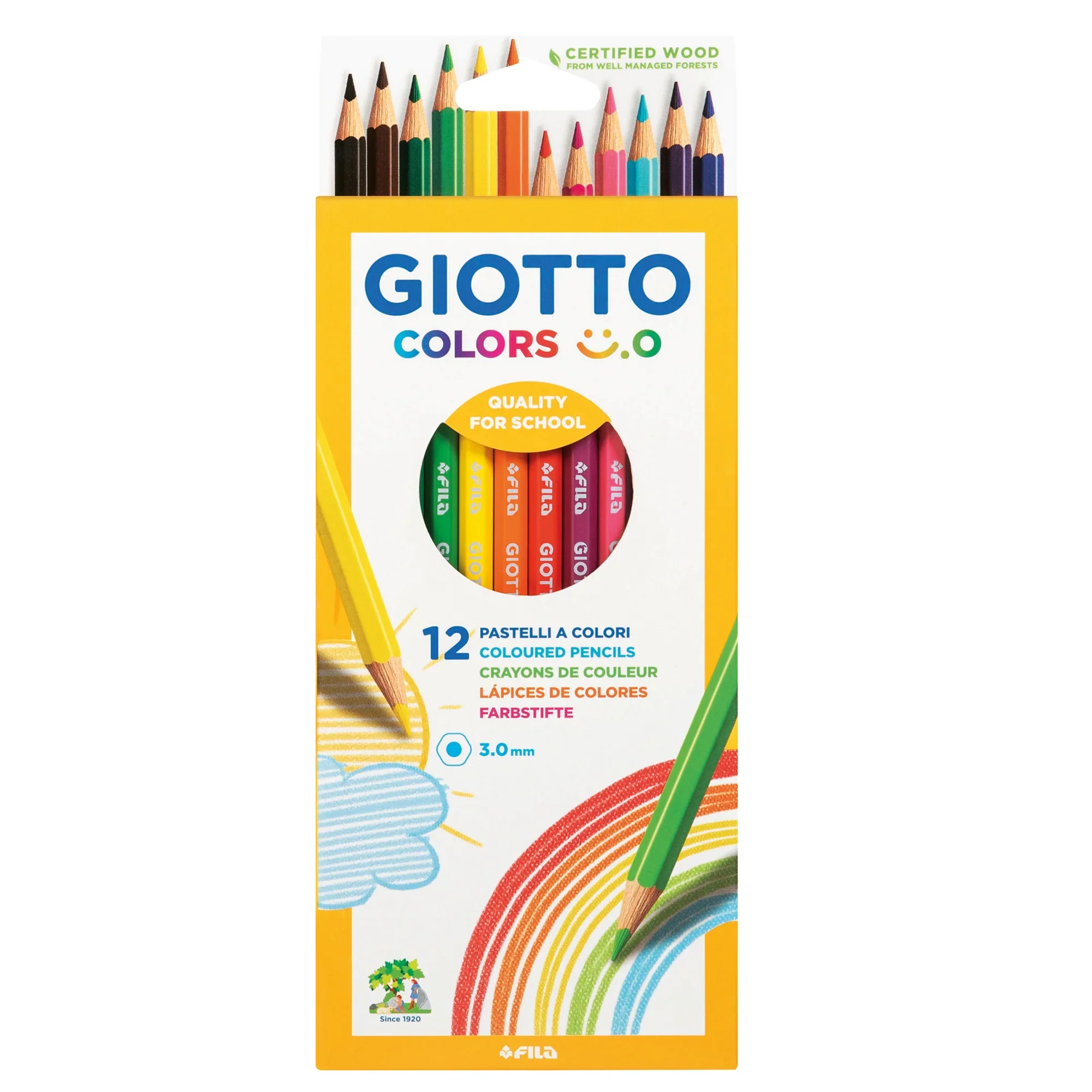 12 PASTELLI COLOR SMILE - GIOTTO - immagine 2