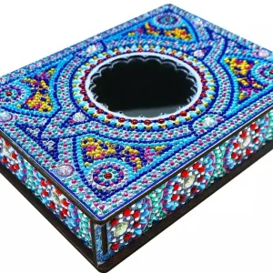 Diamond Painting Portagioie Legno con specchio