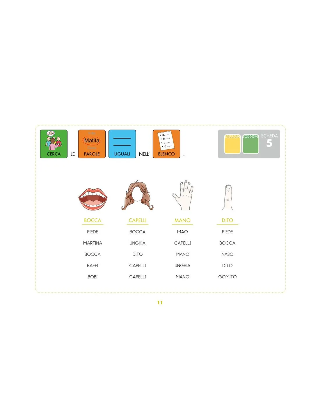 METODO VISIVO LETTO-SCRITTURA: IL MIO CORPO - immagine 4