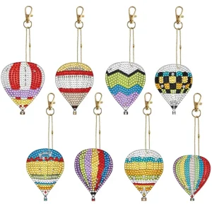 Diamond Painting Portachiavi Mongolfiere