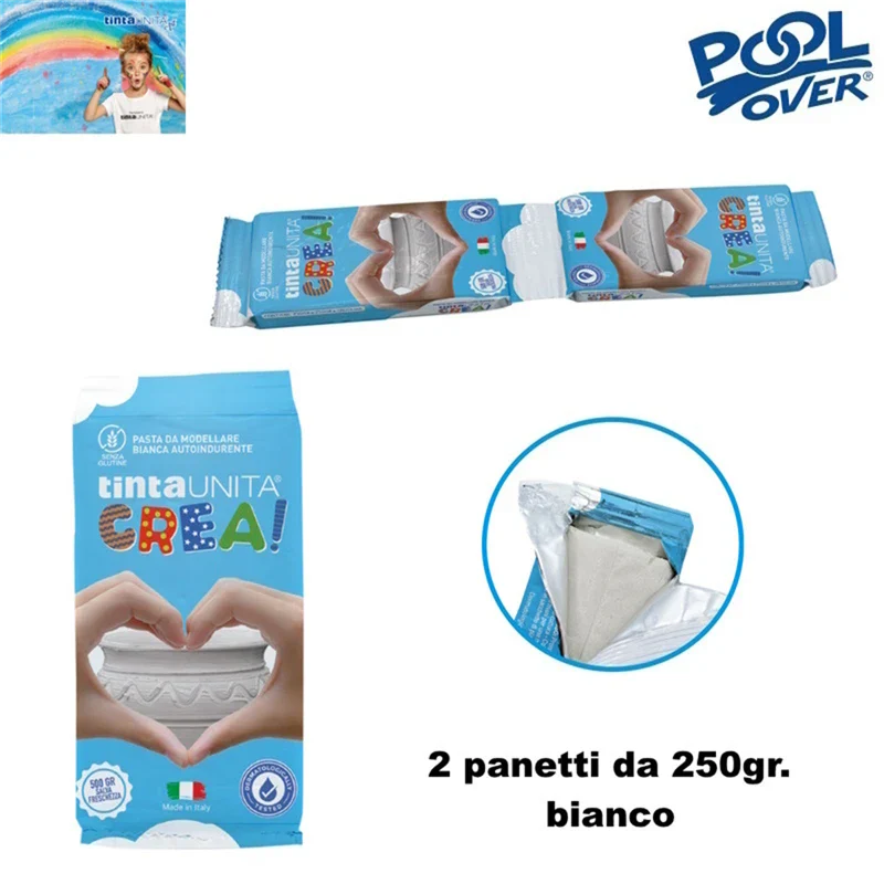 Pasta Modellabile 250gr X 2 Pezzi + Spatola Bianca | Tinta Unita - immagine 3