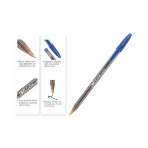 PENNA A SFERA CRISTAL LARGE 1.6MM - BLU - BIC