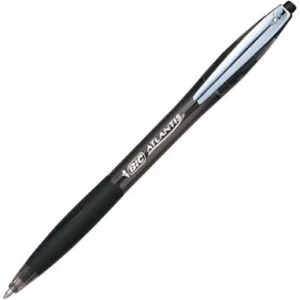 PENNA A SFERA A SCATTO ATLANTIS SOFT 1.0 NERO - BIC