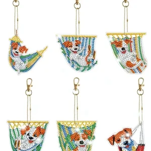 Diamond Painting Portachiavi Cani Relax