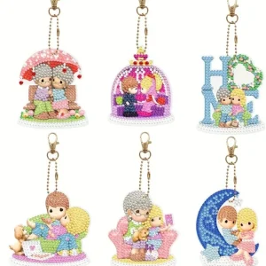 Diamond Painting Portachiavi Family