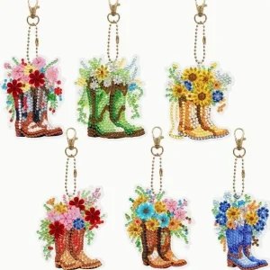 Diamond Painting Portachiavi Stivali