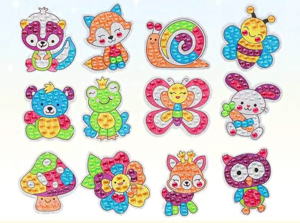 Diamond painting adesivi animaletti