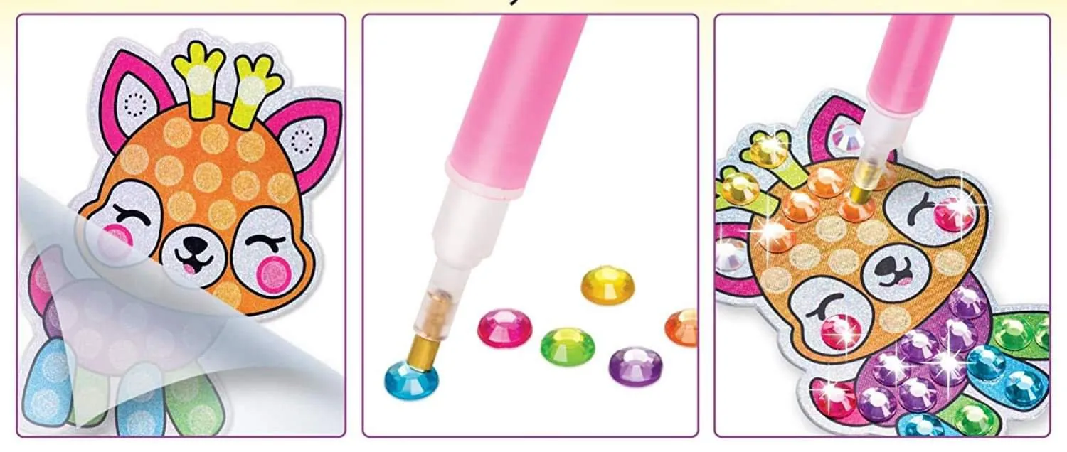 Diamond painting adesivi animaletti - immagine 3