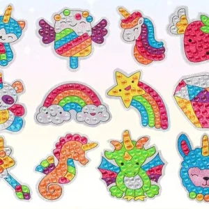 Diamond painting adesivi unicorn rainbow