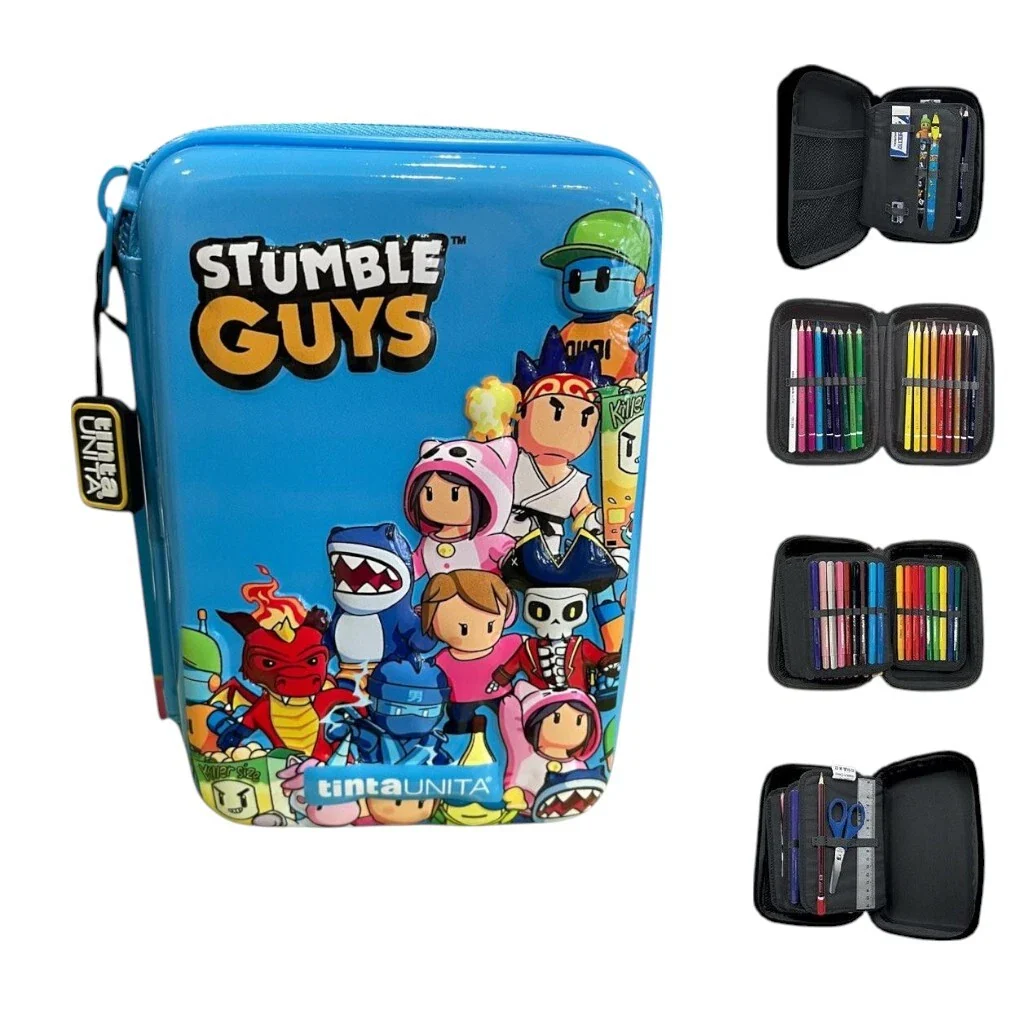 Zaino + Astuccio One TIme "TINTA UNITA" - STUMBLE GUYS - 2025/2026 + OMAGGIO DIGITAL WATCH "TINTA UNITA" - immagine 2