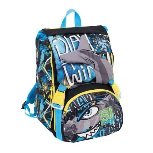 ZAINO SCUOLA SDOPPIABILE + ASTUCCIO SJ GANG SHARKEN + OMAGGIO CUFFIE WIRELESS - immagine 2